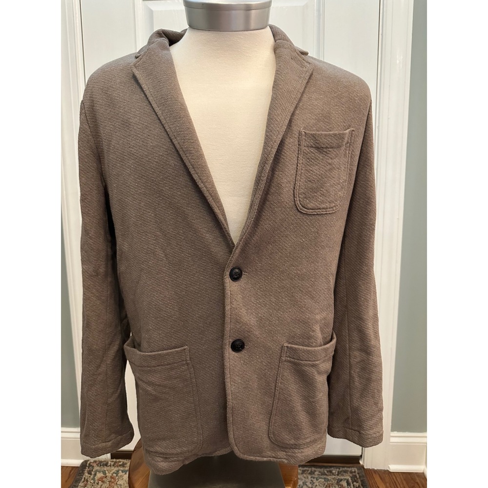 Faherty Reserve The Inlet Blazer Taupe/Tan Large Read Description
